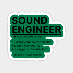 Sound engineer definition Magnet