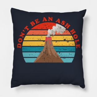 Don't Be An Ash Hole Pillow