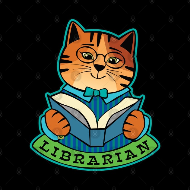 Librarian Cat by Sue Cervenka