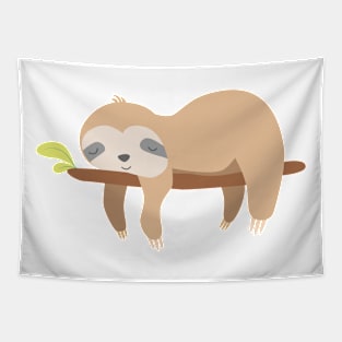 sloth sleeping Tapestry