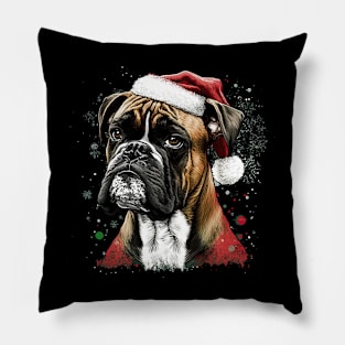 Boxer christmas Pillow