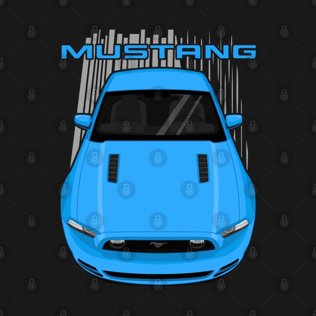 Mustang GT 2013 to 2014 - Grabber Blue by V8social