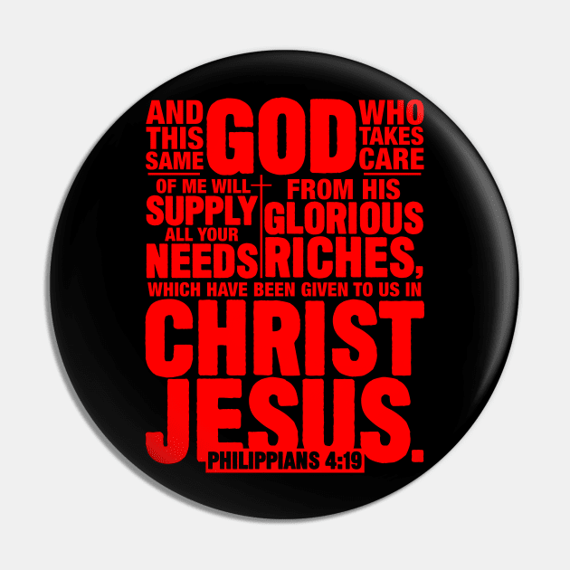 Philippians 4:19 Pin by Plushism