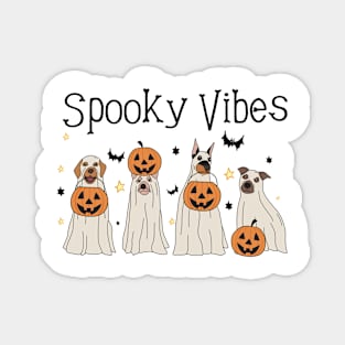 Halloween Ghost Dog Funny Magnet