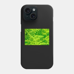 Macro Romanesco Broccoli Phone Case