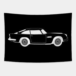 DB5 White Outline Tapestry