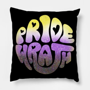 Pride and Wrath (Enby / Non-Binary Pride) Pillow