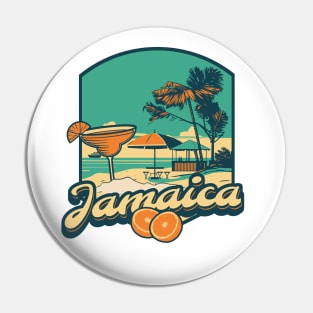 Jamaica Beach Holiday Pin