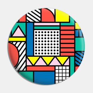 Memphis Color Block Pin