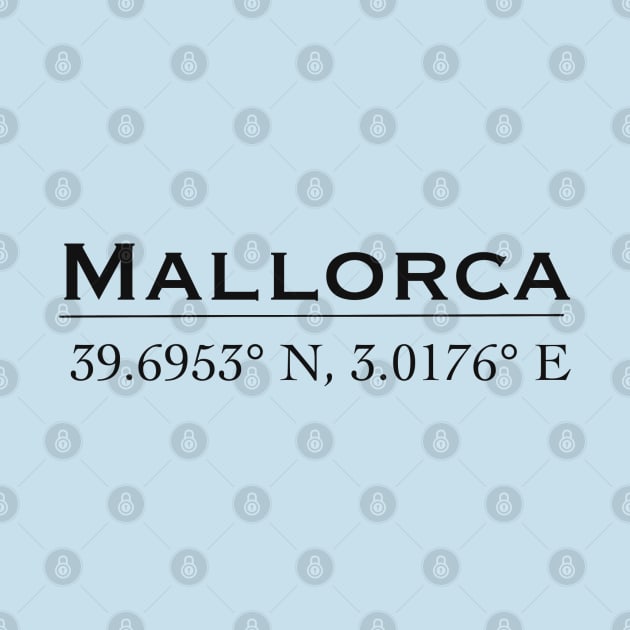 Mallorca coordinate by Holailustra