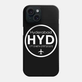 HYD, Hyderabad Rajiv Gandhi International Airport Phone Case