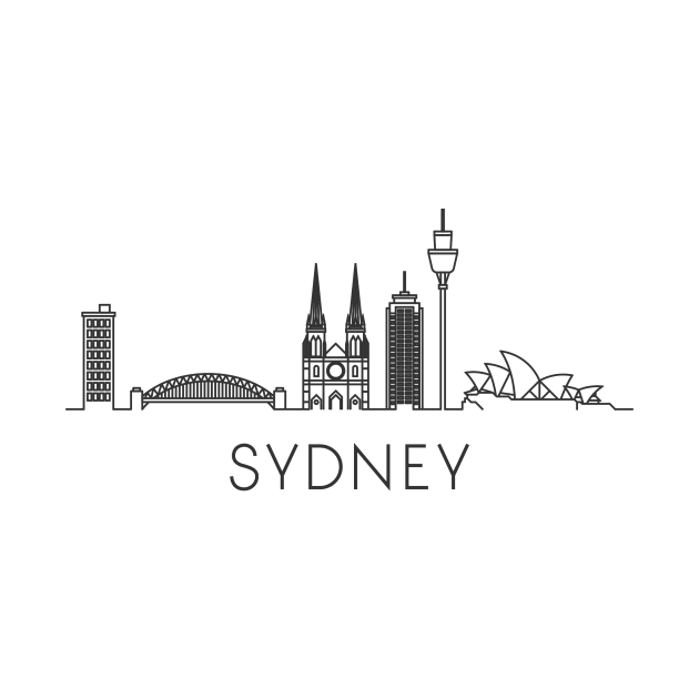 Sydney Skyline by Printadorable