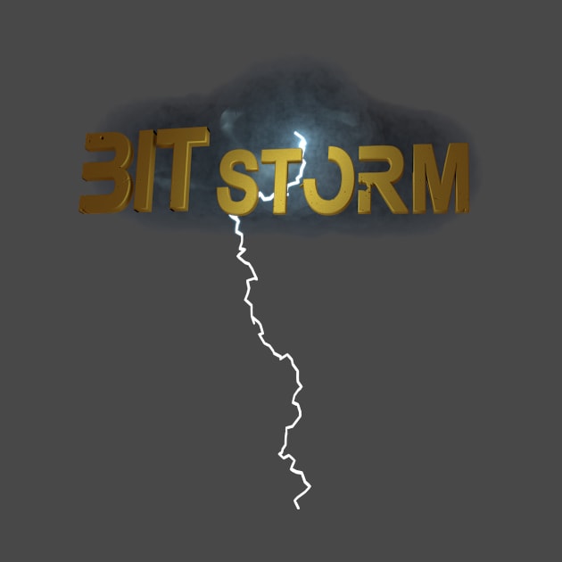 Bit Storm Logo with Clouds by bslinger