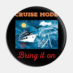 Cruise Vacation Design Pin