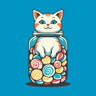 Cat and Candy T-Shirt