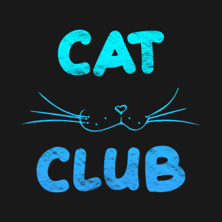 Cat Club - Blue T-Shirt