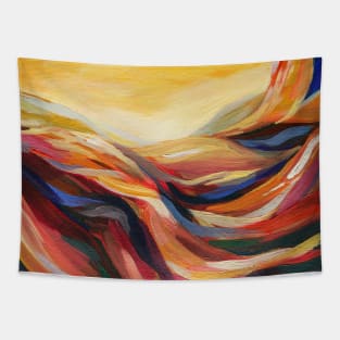 Abstract mountains Tapestry