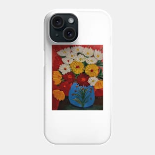 lovely bright flowers n to cheer up your day with some details on vase . Phone Case