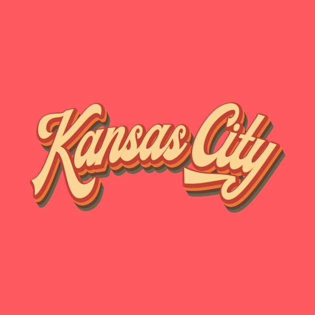 Kansas City Retro Vintage 70's Missouri State by Happy as I travel