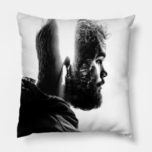 Mind Double exposure Pillow