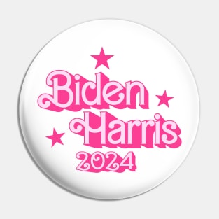 Biden Harris 2024 For President Barbie Version Pin