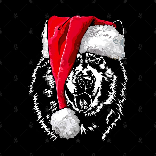 Alaskan Malamute Santa Christmas dog mom by wilsigns