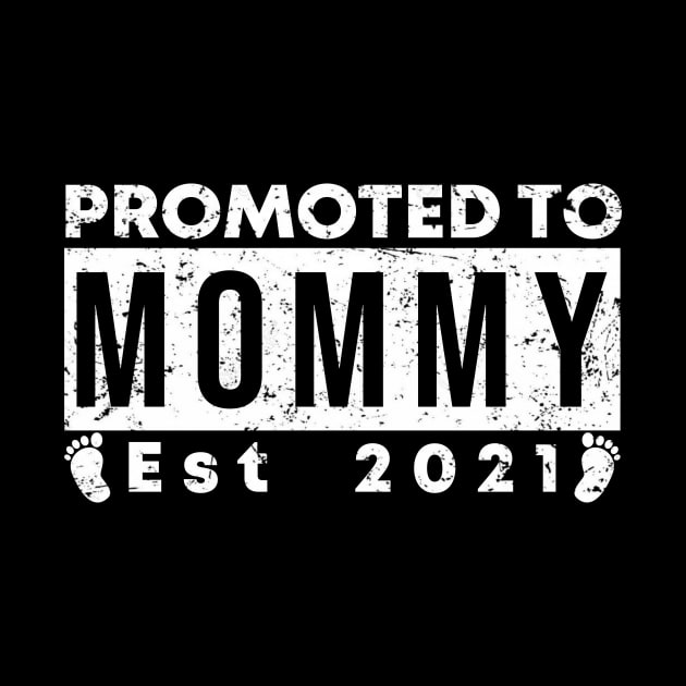 Vintage Promoted to Mommy 2021 new Mom gift mommy by Abko90