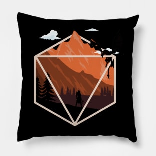 D20 Fantasy Worlds - D8 Pillow