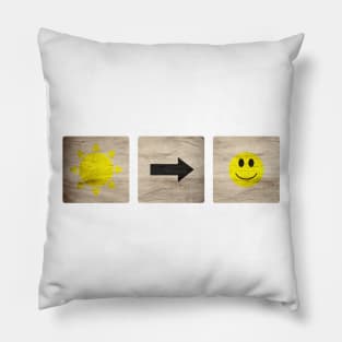 Sun is Happyness Pillow