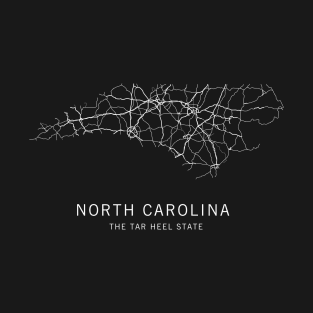 North Carolina State Road Map T-Shirt