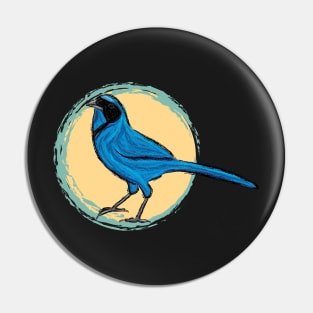 Artwork showing a Turquoise Jay II Pin