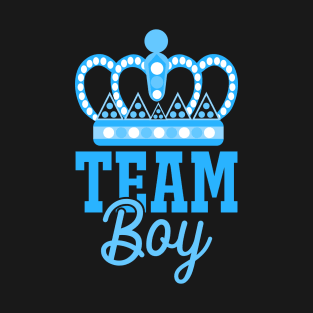 Team Boy Team Girl Blue Gender Reveal Party T-Shirt