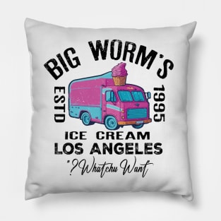 Big Worm's Ice Cream - "Whatchu Want?" - Los Angeles, CA Pillow