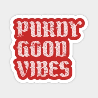 Retro Purdy Good Vibes Magnet