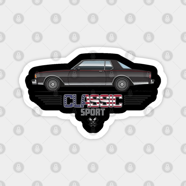 Classic Sport Black Magnet by JRCustoms44