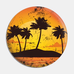 Sundown - 90s summer surf grunge edition Pin