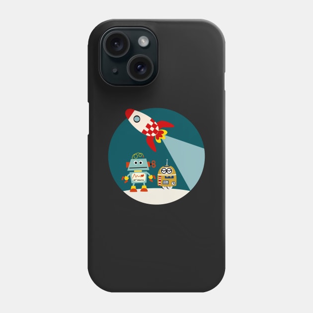 My Friend Robot Phone Case by soniapascual