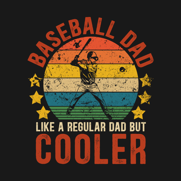 Baseball Dad Funny Vintage Baseball Father's Day Gift by Kimko