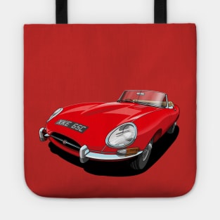 Jaguar e-type roadster Tote