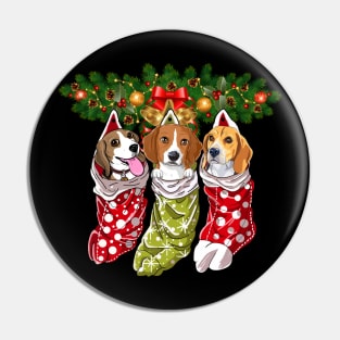 Beagles Socks Christmas Gifts Dogs Lovers Pin