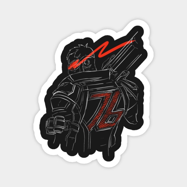 Soldier 76 Magnet by Hochforthe_win