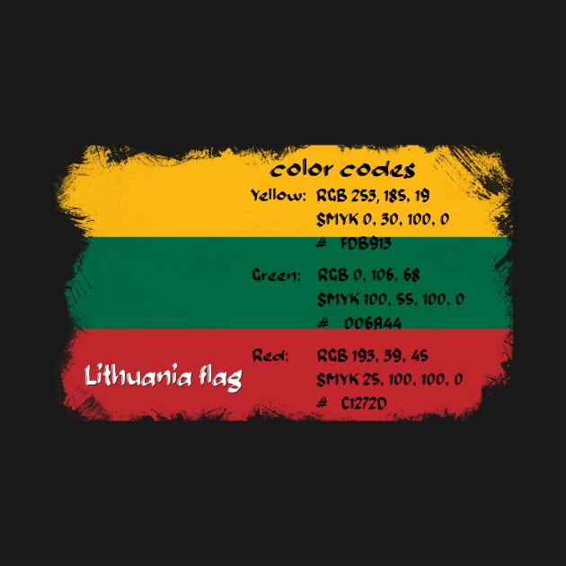lithuania flag by hveyart