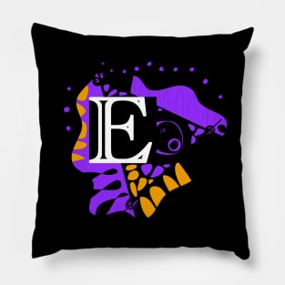 Mazipoodles Bird’s Nest - Personalized Initial Letter E Pillow