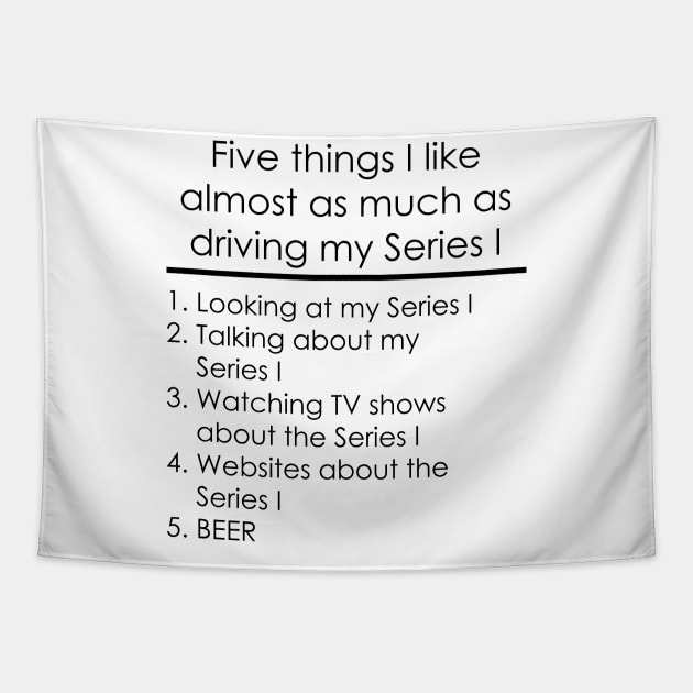 Five Things - Series I - BEER Tapestry by FourByFourForLife