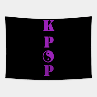 KPOP Yin Yang Purple Tapestry