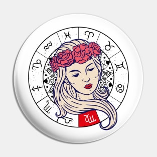 Virgo star sign, zodiac sign horoscope Pin