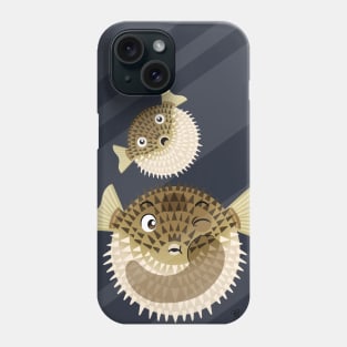 Trapped Pufferfish Phone Case