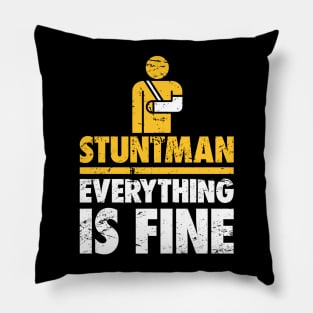 Stuntman Fractured Broken Hand Get Well Gift Pillow