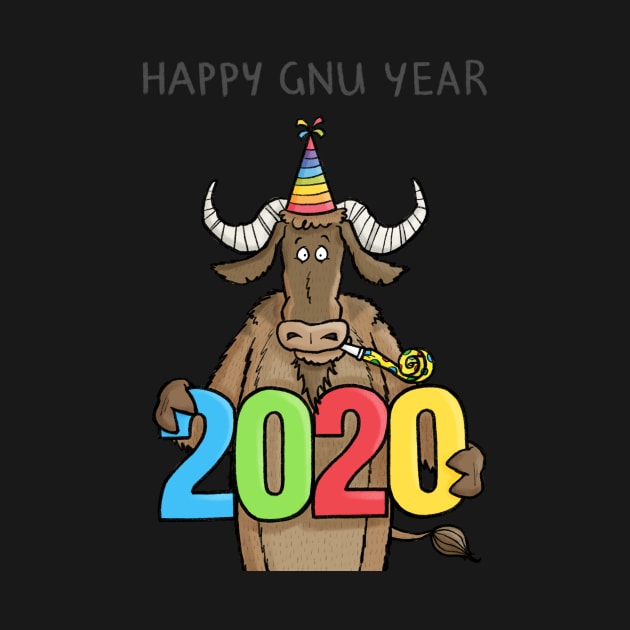 Happy Gnu Year by CarlBatterbee