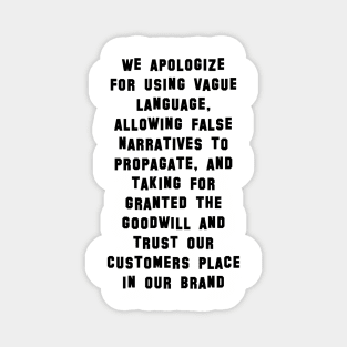 FoMi Apology Magnet